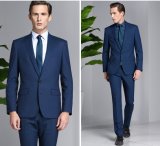 100% Wool Blue Business Men Suit