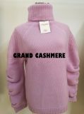 Lady's Luxury Cashmere Pop Knit Turtle Neck Sweater Super Warm