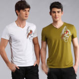 Custom Nice Cotton/Polyester Printed T-Shirt for Men (M046)