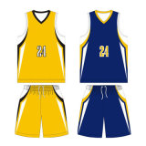 Customized Youth Sublimated Reversible Basketball Jersey with Breathable Fabric