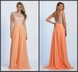 Coral Mother of The Bride Gown Prom Gowns Lace Evening Dress Y112