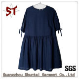 Wholesale Cotton and Linen Casual Simple Pleated Skirt
