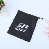Custom Newest Black Polyester Sports Drawstring Bag