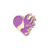 China Cheap Factory Direct Sale Heart Metal Lapel Pin Badge