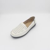 Upper PU PVC Injection Women Casual Shoes Wedgie with Wooden Sole