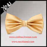 100% Silk Jacquard Woven Wholesale Gold Bow Tie