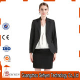 Black Blouse Ladies Business Suit Jacket with One-Button of Tr