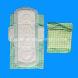 Ultra-Thin Sanitary Napkin with Green PE Warp