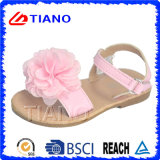 New Summer Pink Crystal Sandal with Beautiful Flower (TNK50020)