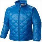 2015 Mens Stright Style Winter Blue Padded Goose Down Jacket