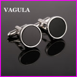 VAGULA Quality Onyx Silver Cufflinks (HL10121)