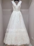 Aolanes Plain Lace Mermaid Strapless Wedding Dress 010504