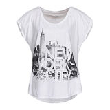 Fashion Sexy Cotton/Polyester Printed T-Shirt for Women (W037)
