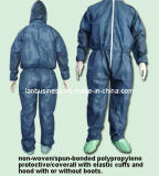 Disposable PP with Microporous Coverall with Hood