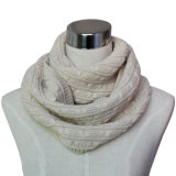 Women Fashion Acrylic Knitted Infinity Winter Scarf (YKY4372)