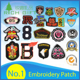 Promotion Custom Military 3D Logo Garment Label Fashion Woven Fabric Embroidered Embroidery Patch Badge for Clothing