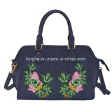 Popular Tote Women Handbag with Embroidery Artwork