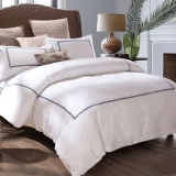 Classic Embroidery Bed Linen Cotton White Hotel Bedding Set