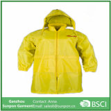 Yellow Pure PU Waterproof Raincoat for Worker