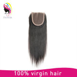 100% Wholesale Virgin Brazilian Straight Hair Closure 4*4