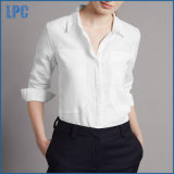 Pure Linen Plain Slim Fit Work Shirt