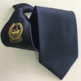 Chinese Wholesale Men 100% Polyester Logo Clip Neck Ties (L042)
