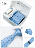 Jacquard Woven Polyester Tie Sets with Matching Gift Box (D26/27)