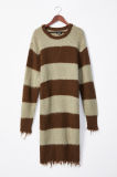 Lasies 'fashion Popular Intarsia Sweater with Round Neck -1