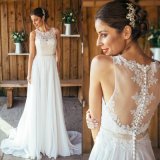 Lace Bridal Gowns Chiffon Garden Country Beach Wedding Dresses Z8054
