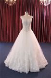 Real Sample Beading Applique Ball Bridal Gown