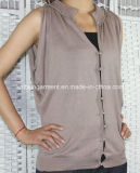 Women Knitted V Neck Cardigan with Buttons (11SS-190)