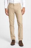 Wholesale OEM Tailored Fit Washed Cotton Men's Chino Pants