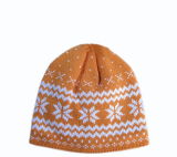 POM POM Hat Jacquard Hat Beanie Hat Knitted Hat
