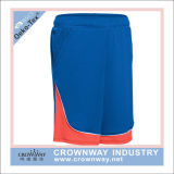 Men Soccer Shorts with Contrast Fabric Insert