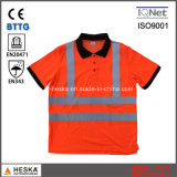 High Visibility Safety Traffic Clothing En20471 Reactive Polo-Shirt