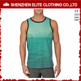 OEM Service Cheap Men 3D Printed Polyester Sleeveless T Shirt (ELTMBJ-464)