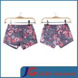 Girls Floral Print Denim Shorts (JC5158)