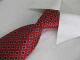 High Quality Check Design Fashion Silk Printing Necktie