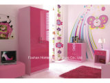 Ottawa Pink High Gloss 3 Piece Kids Bedroom Furniture Set (HF-HH27PK)