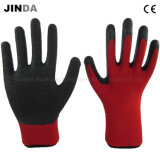 Polyester Shell Latex Crinkle Coated Labor Protective Industrial Gloves (LS202)