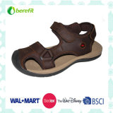 Brown PU Upper and TPR Sole, Men's Sporty Sandals