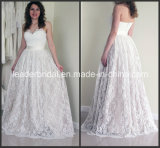 Strapless Corset Wedding Dress Lace Sweetheart Bridal Gown Prom Dress D15351