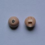 China Manufacturer Garment Plastic Button with Diamond
