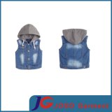 Children Jeans Garment Hooded Jeans Vest (JT8137)