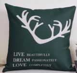 Cartoon Nordic Deer Flax Cushion Pillow Covers