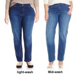 Women's Plus-Size Easy Fit Straight-Leg Jeans
