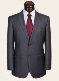 Loose Fit Gray Business Man's Suit