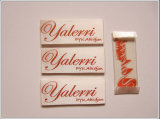 High Density Flat Woven Satin Garments Label for Clothing