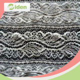 Gray Geometric Lace Accessories Nylon Knit or Woven Lace Fabric