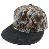 Fashion Fitted Hat with Man Made Leather 010